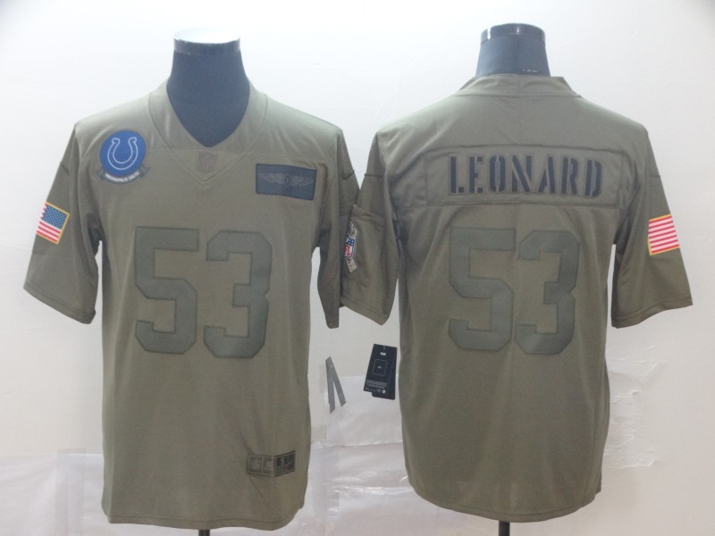 Men's Indianapolis Colts Darius Leonard Brown Jersey